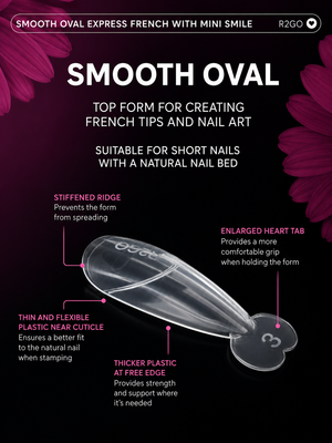 Dual Forms Ready2GO" by Maris.Kid - Smooth Oval Express French Mini Smile Upper Forms