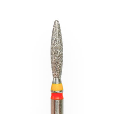 KMIZ Twin Diamond Soft Tip Flame E-File Nail Drill Bit - Extra Fine & Fine 2.3mm
