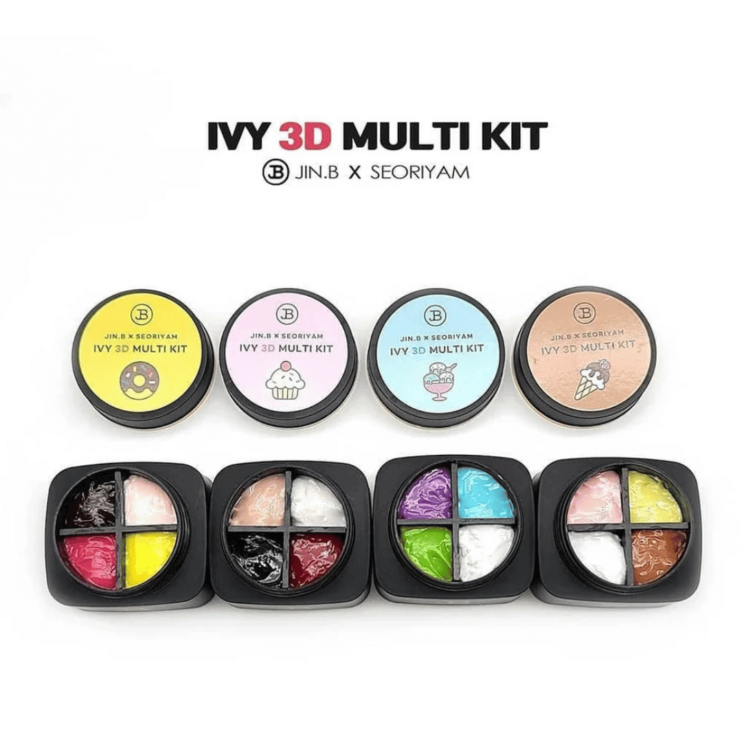 JIN.B Ivy 3D Seoriyam Multi Kit Clay Gel- Donut