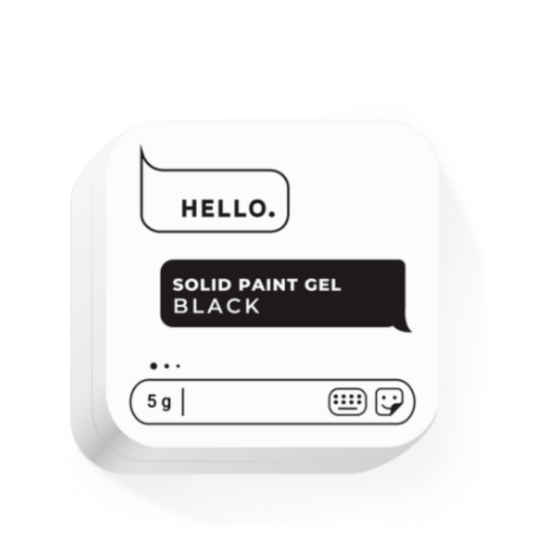 Hello Solid Paint Gel - Black