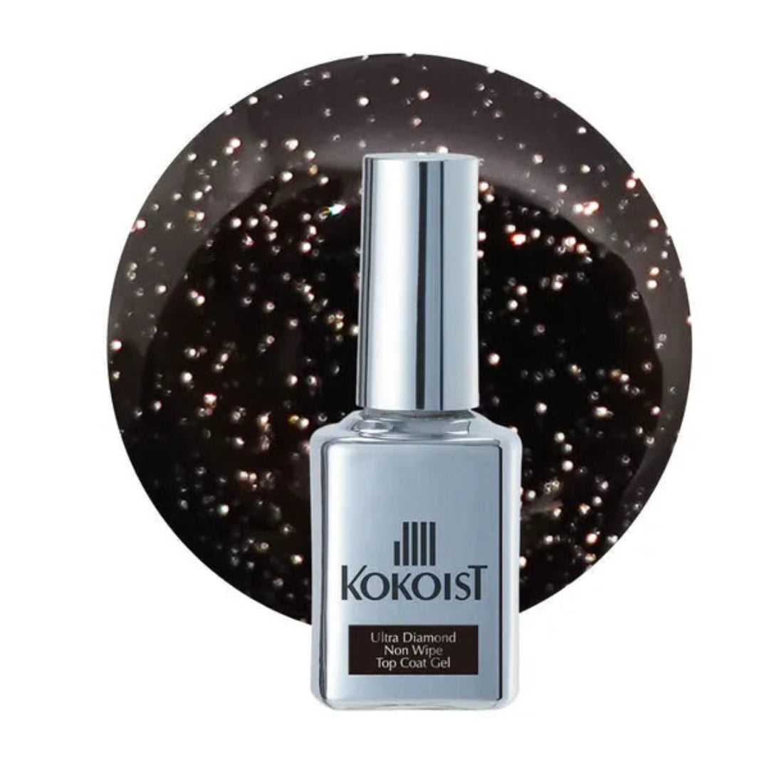 Kokoist Ultra Diamond Non Wipe Top Coat Gel 15ml - Nail Mart USA