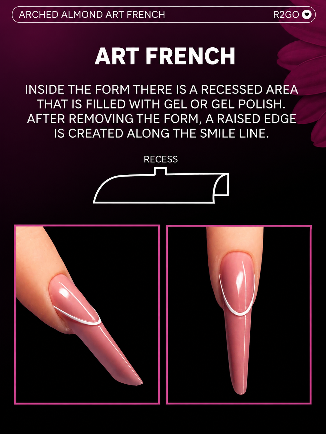 Dual Forms Ready2GO" by Maris.Kid - Arched Almond Art French Tip