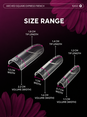 Dual Forms Ready2GO" by Maris.Kid - Arched Square Express French Tip
