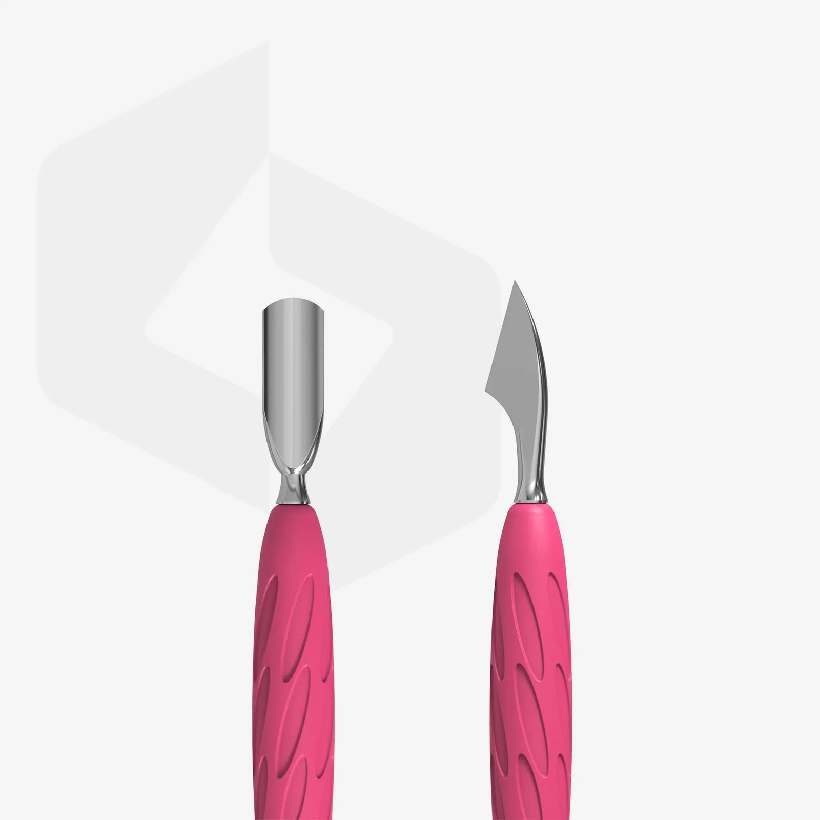 Staleks  Manicure Pusher Gummy with Silicone Handle UNIQ 10 TYPE 3 (Rounded Narrow Pusher and Hatchet)