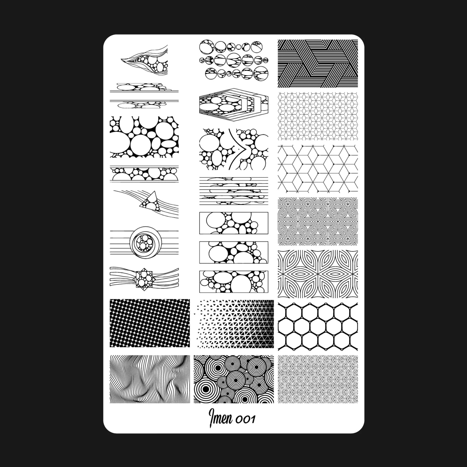 Stamping plate IMEN 001