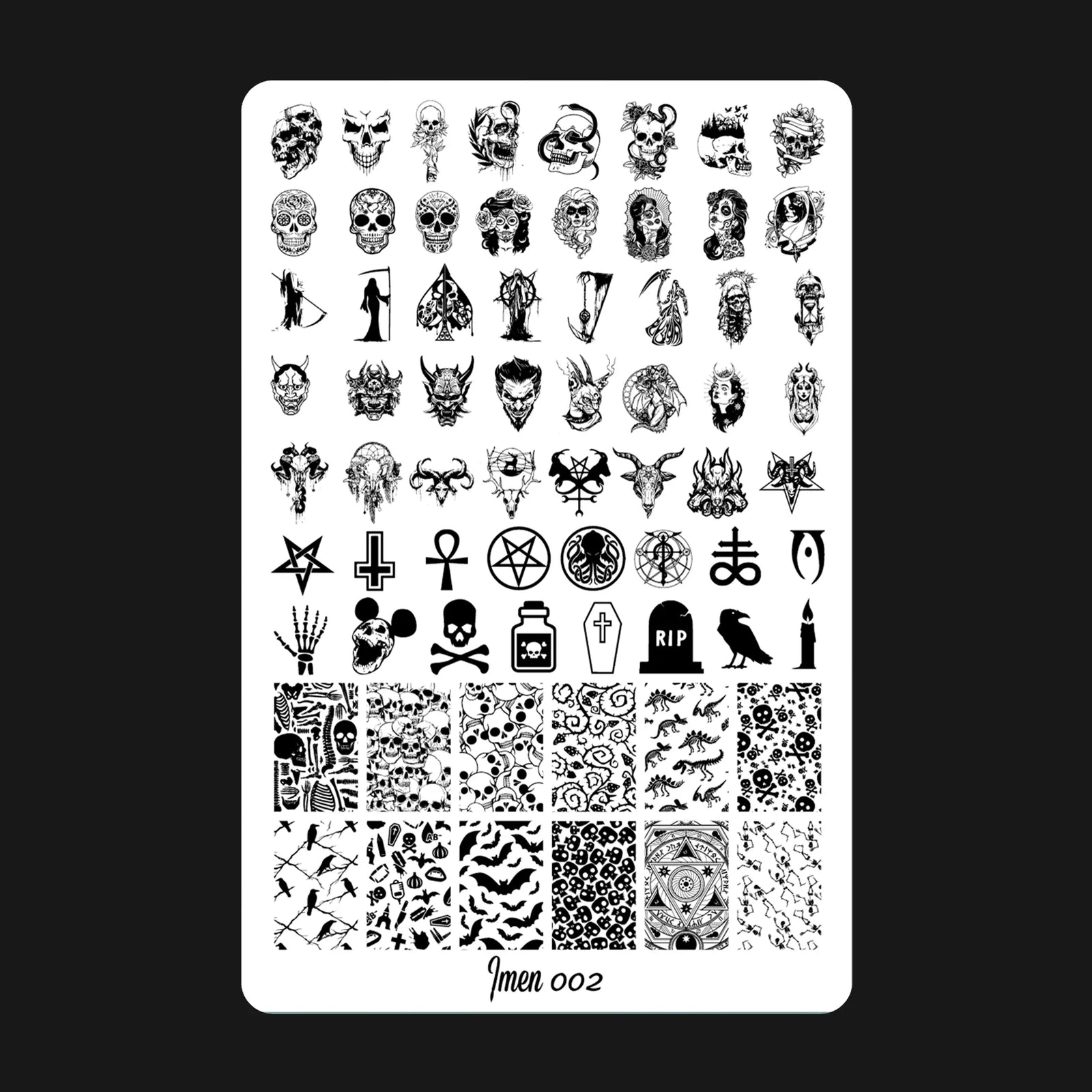 Stamping plate IMEN 002