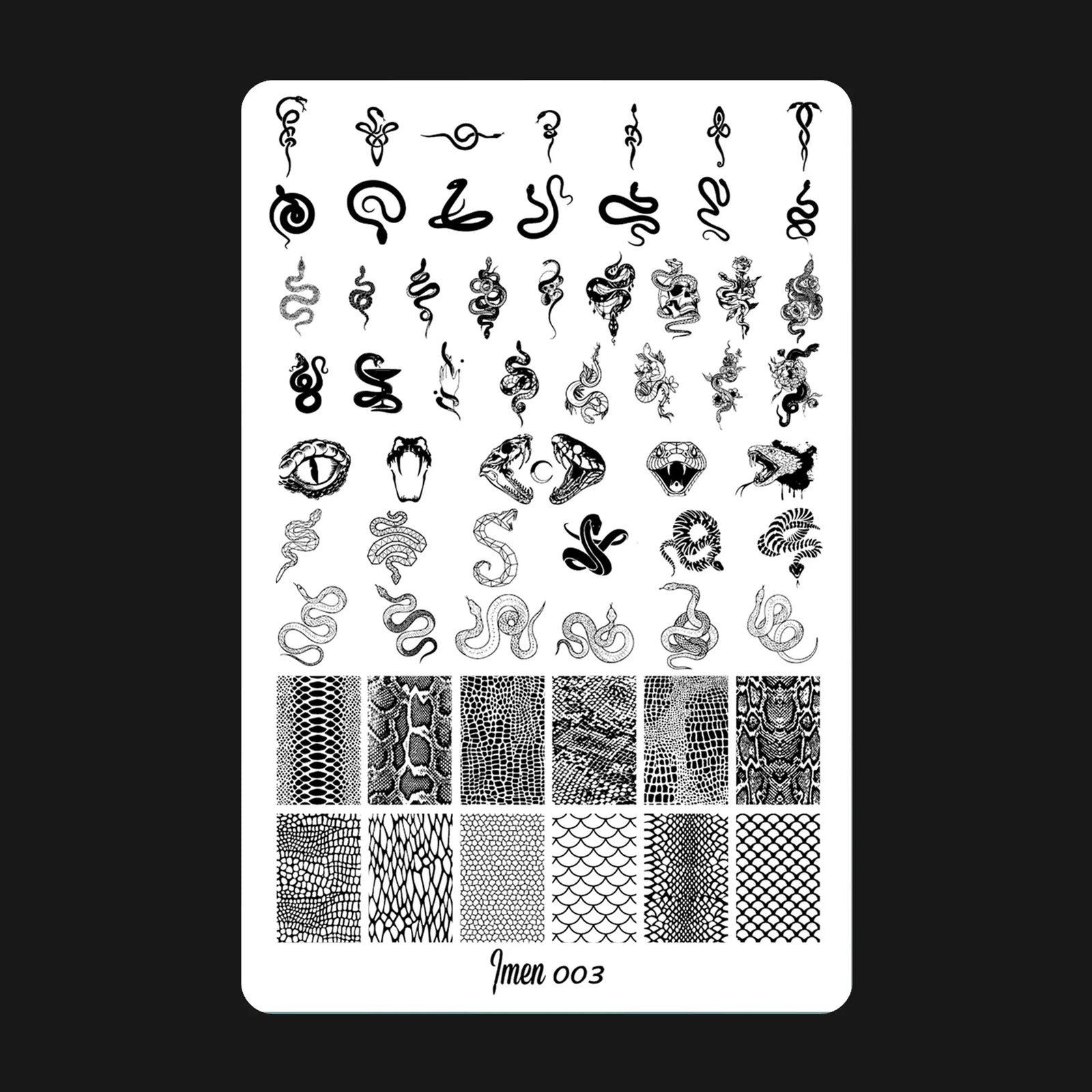 Stamping plate IMEN 003