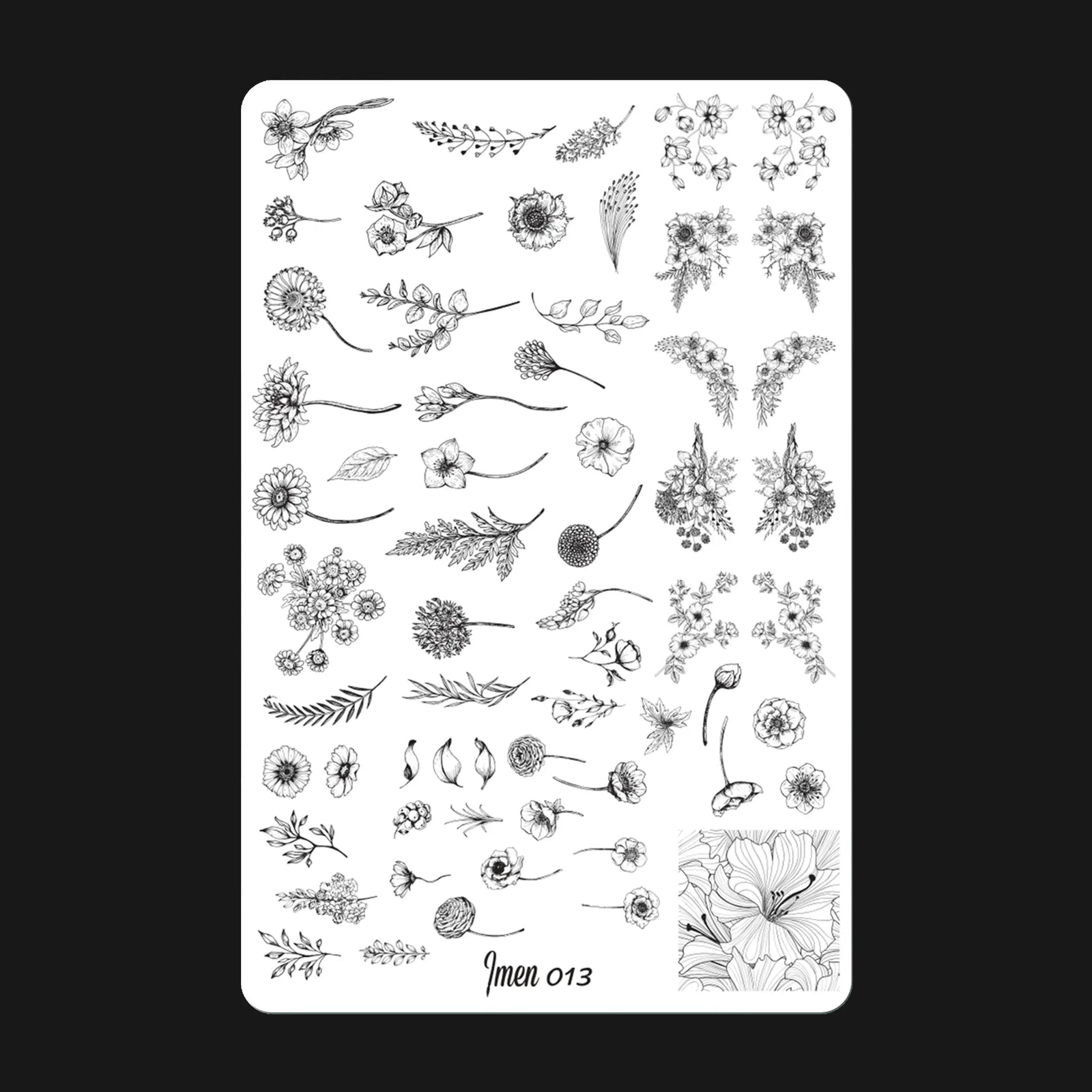 Stamping plate IMEN 013