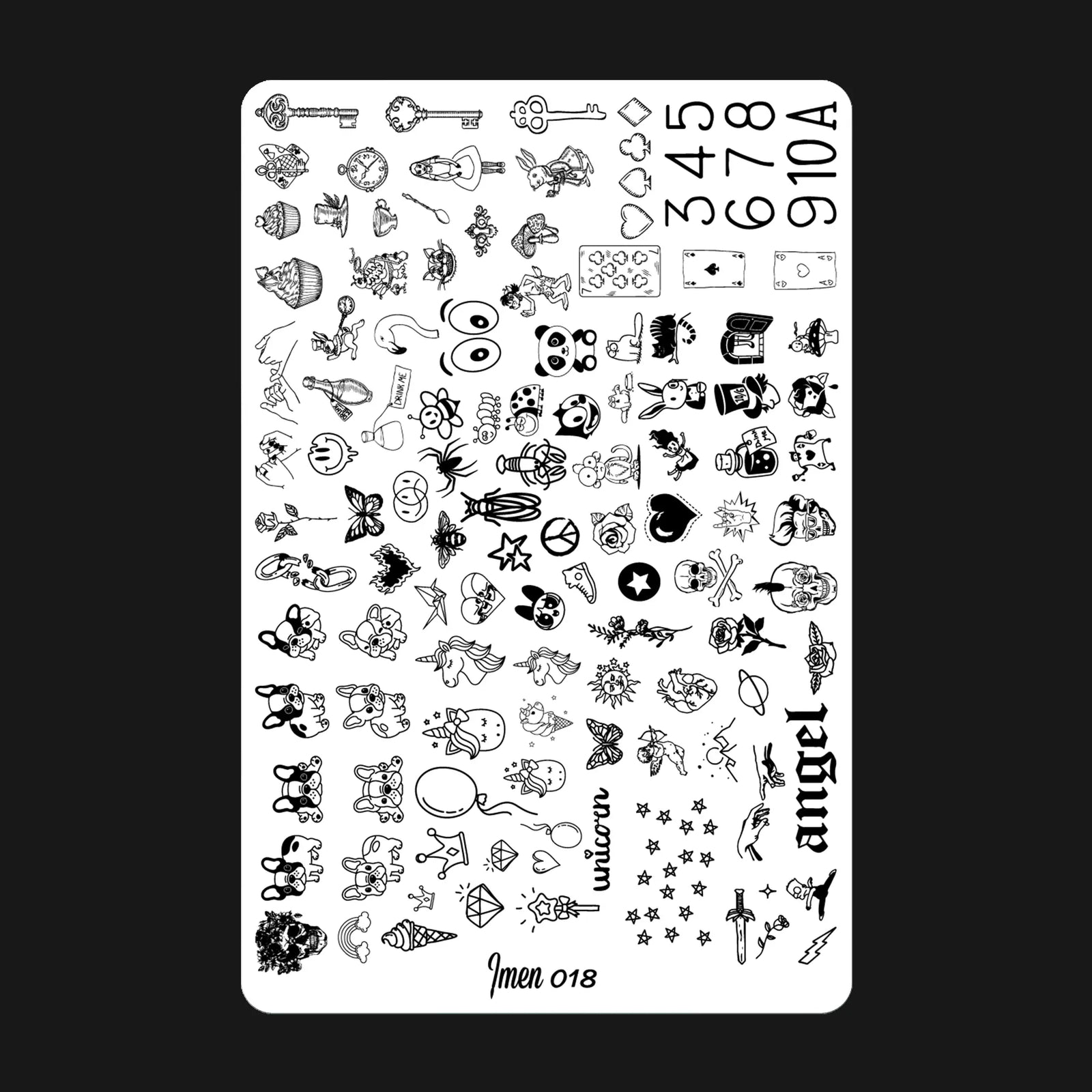 Stamping plate IMEN 018