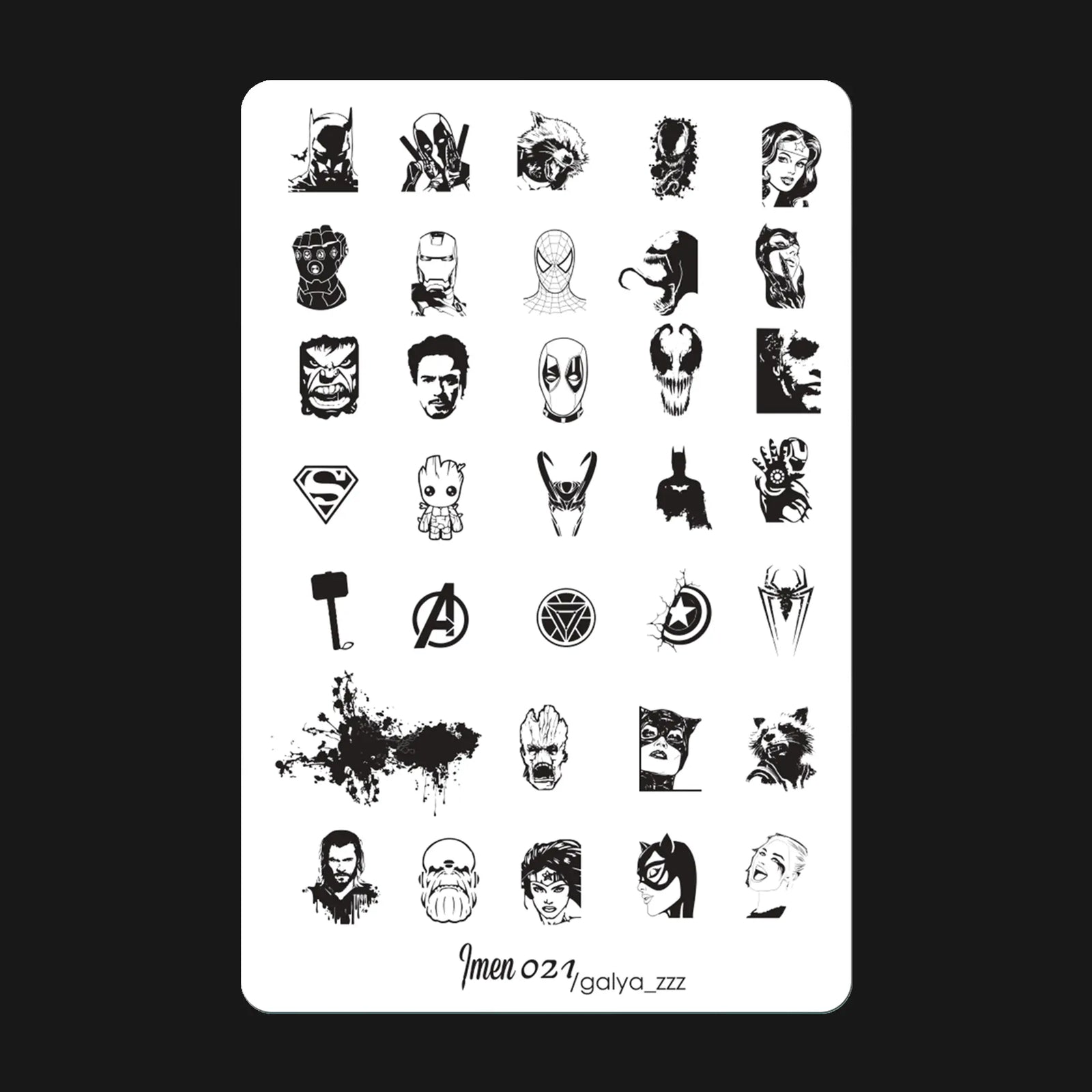 Stamping plate IMEN 021