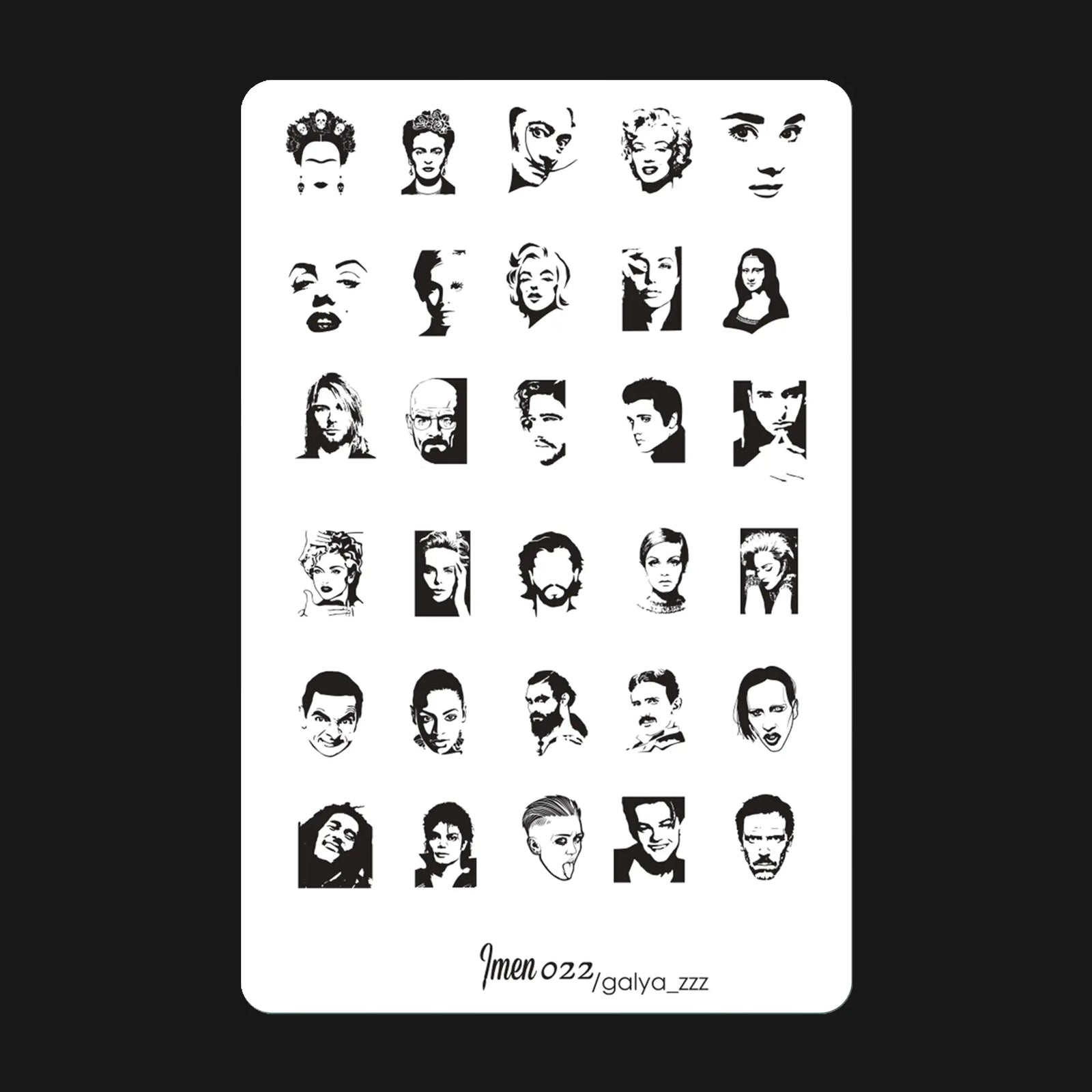 Stamping plate IMEN 022