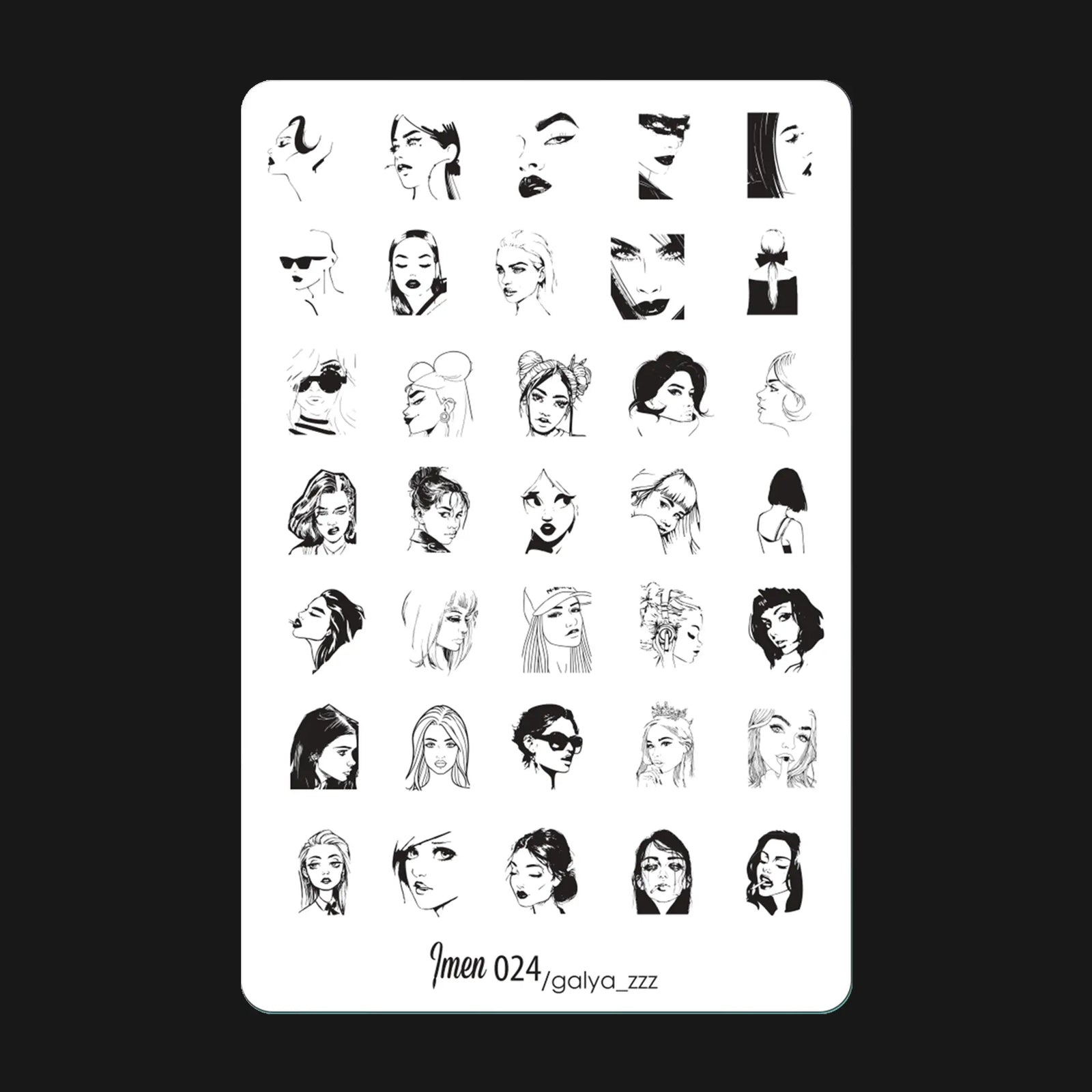 Stamping plate IMEN 024