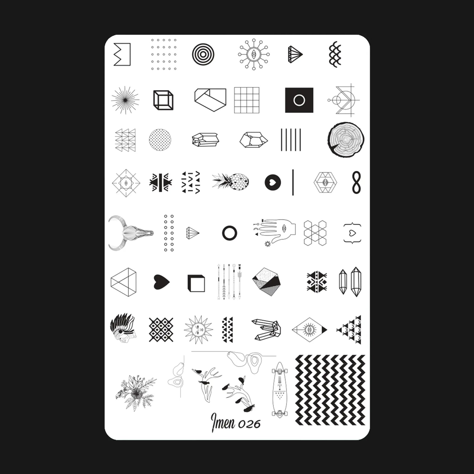 Stamping plate IMEN 026