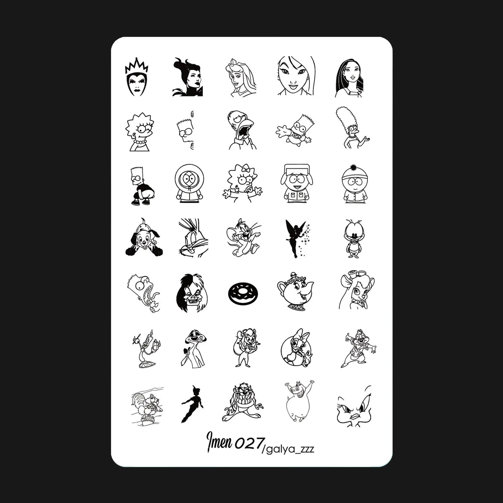 Stamping plate IMEN 027