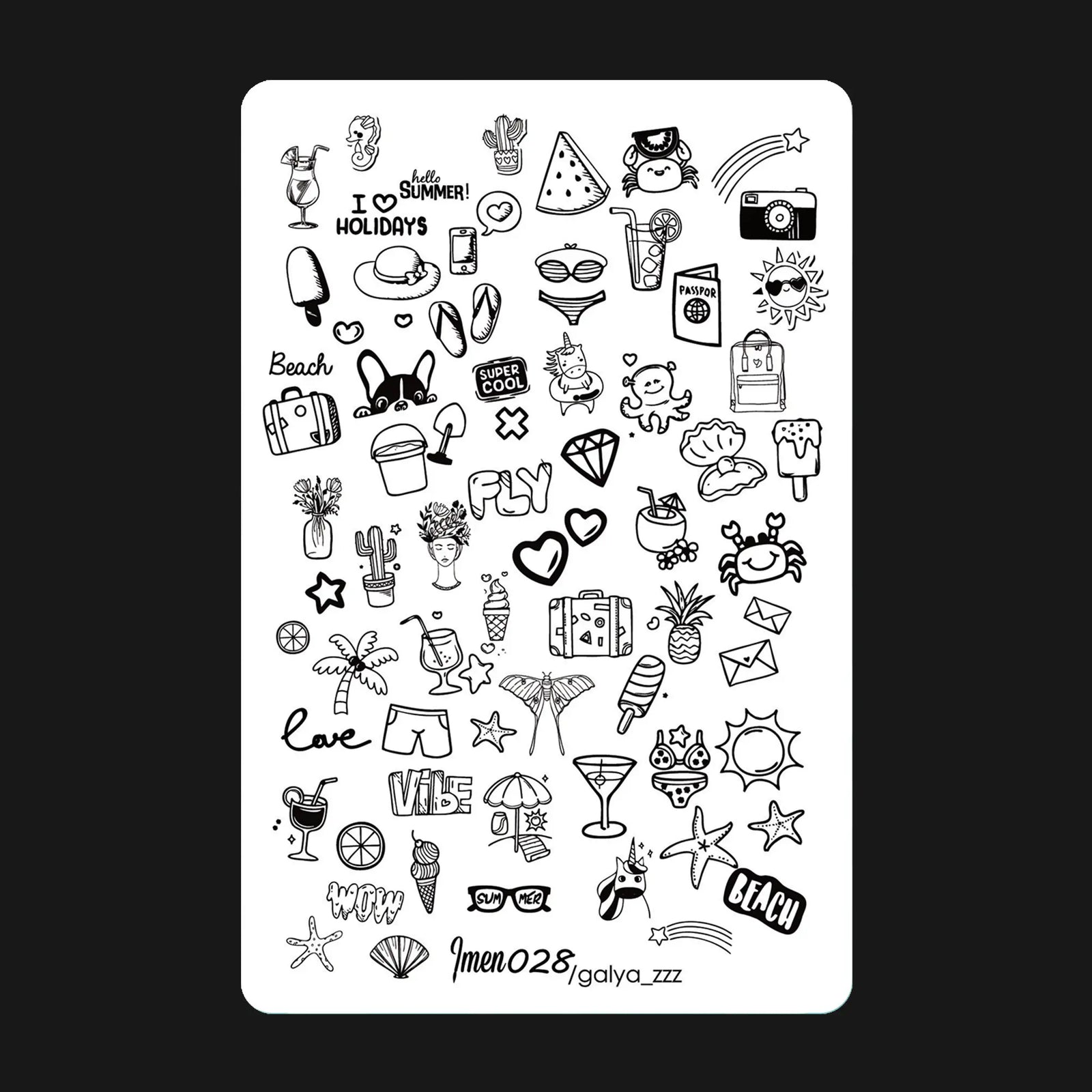 Stamping plate IMEN 028