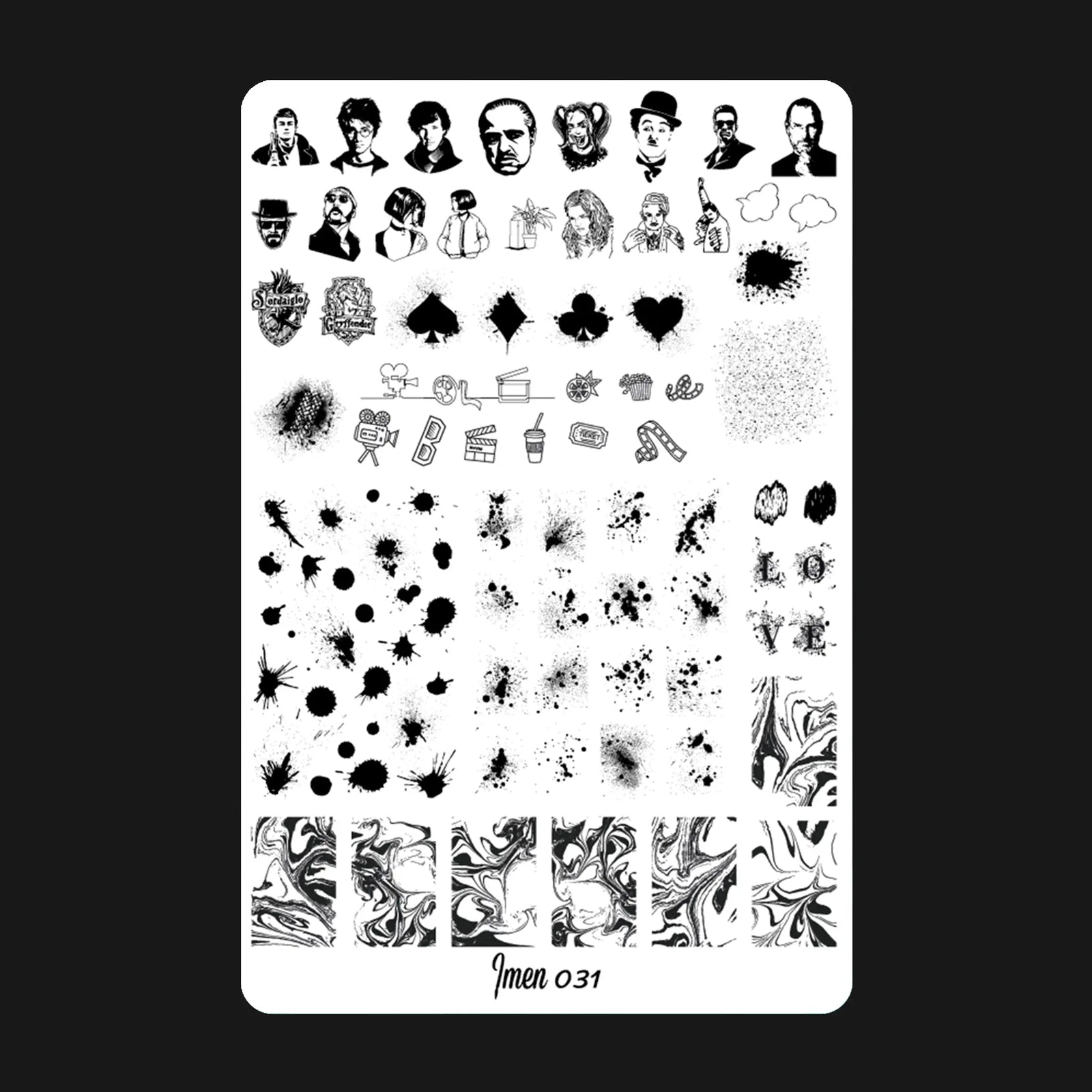 Stamping plate IMEN 031