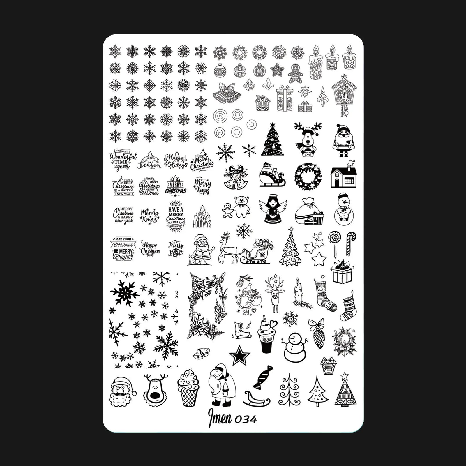 Stamping plate IMEN 034