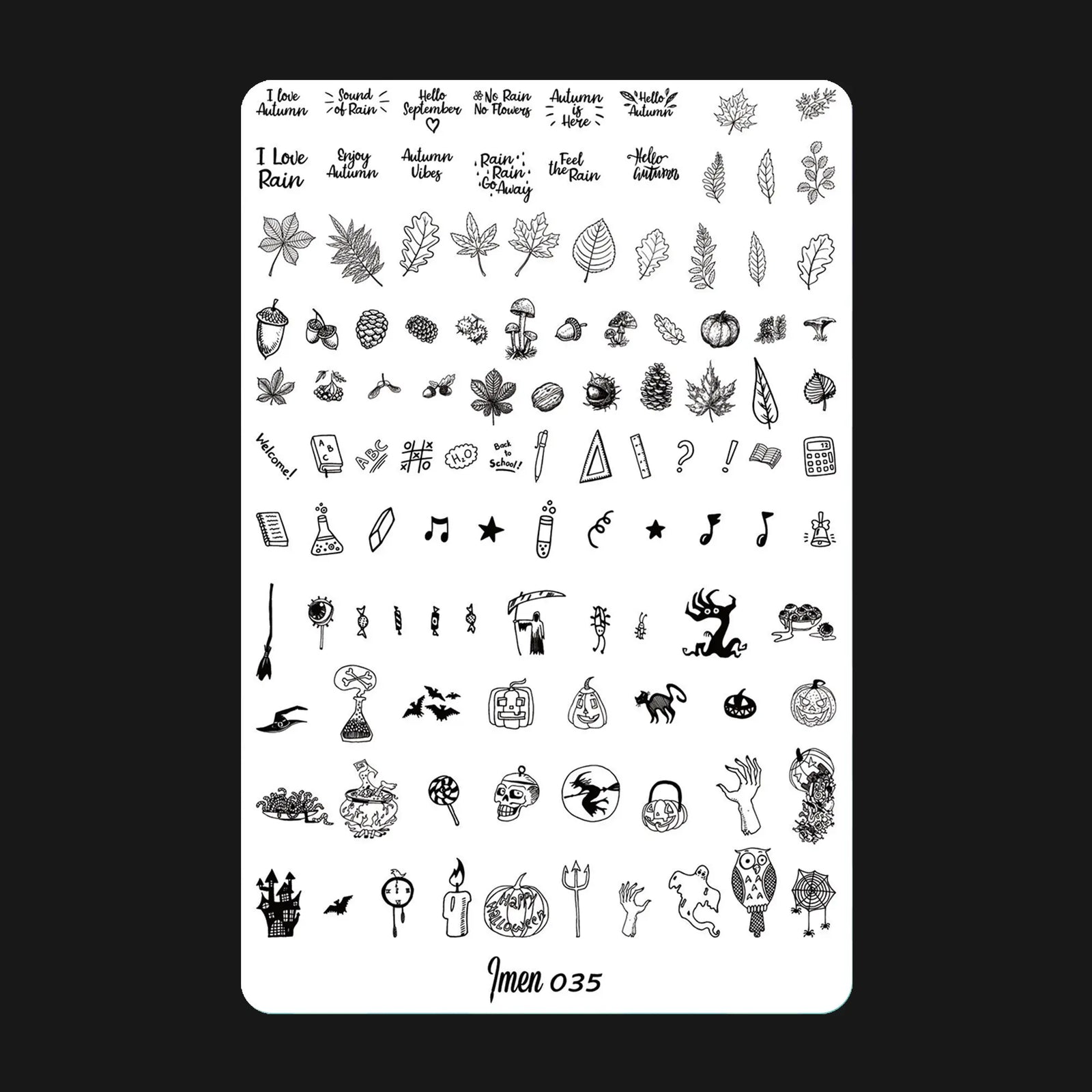 Stamping plate IMEN 035