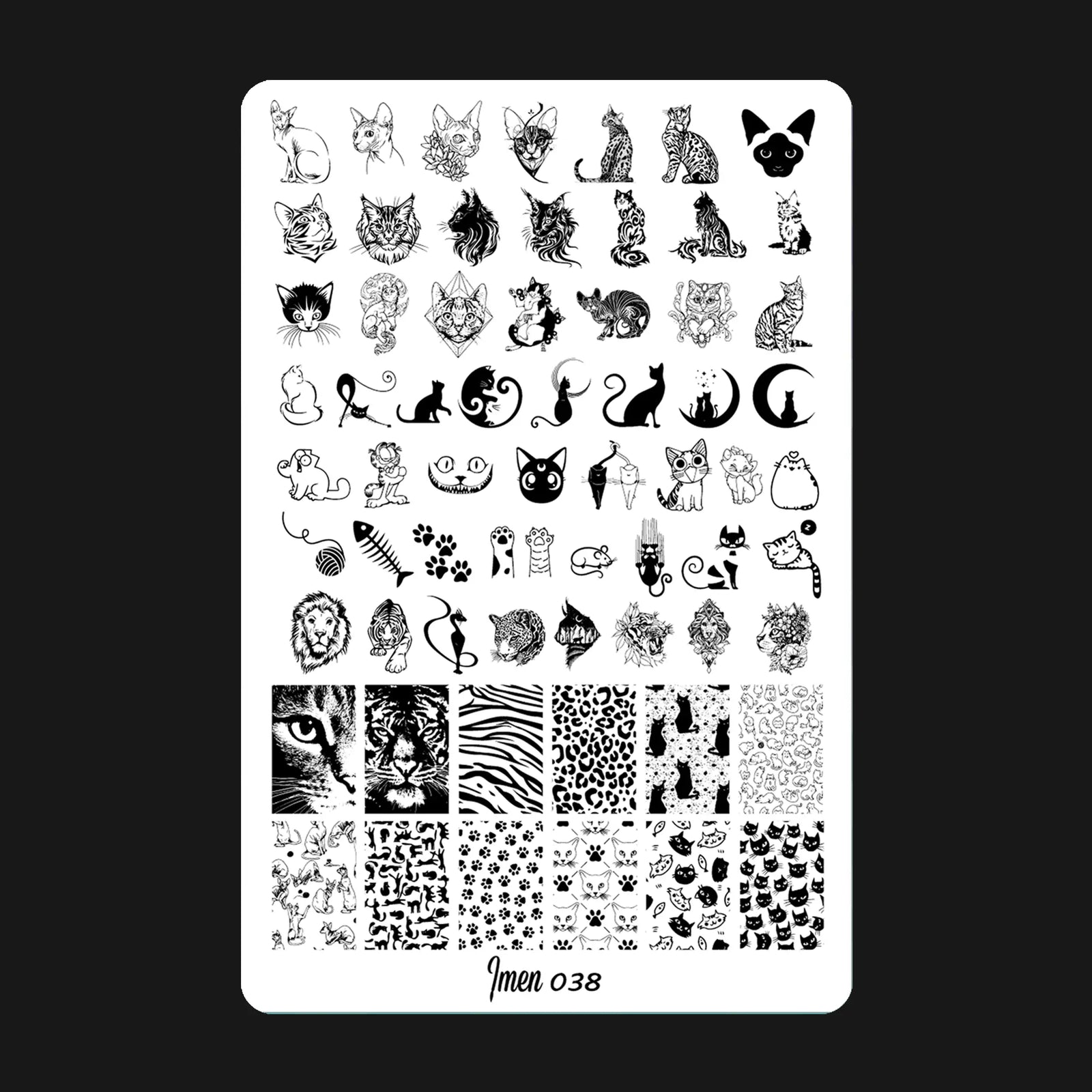 Stamping plate IMEN 038