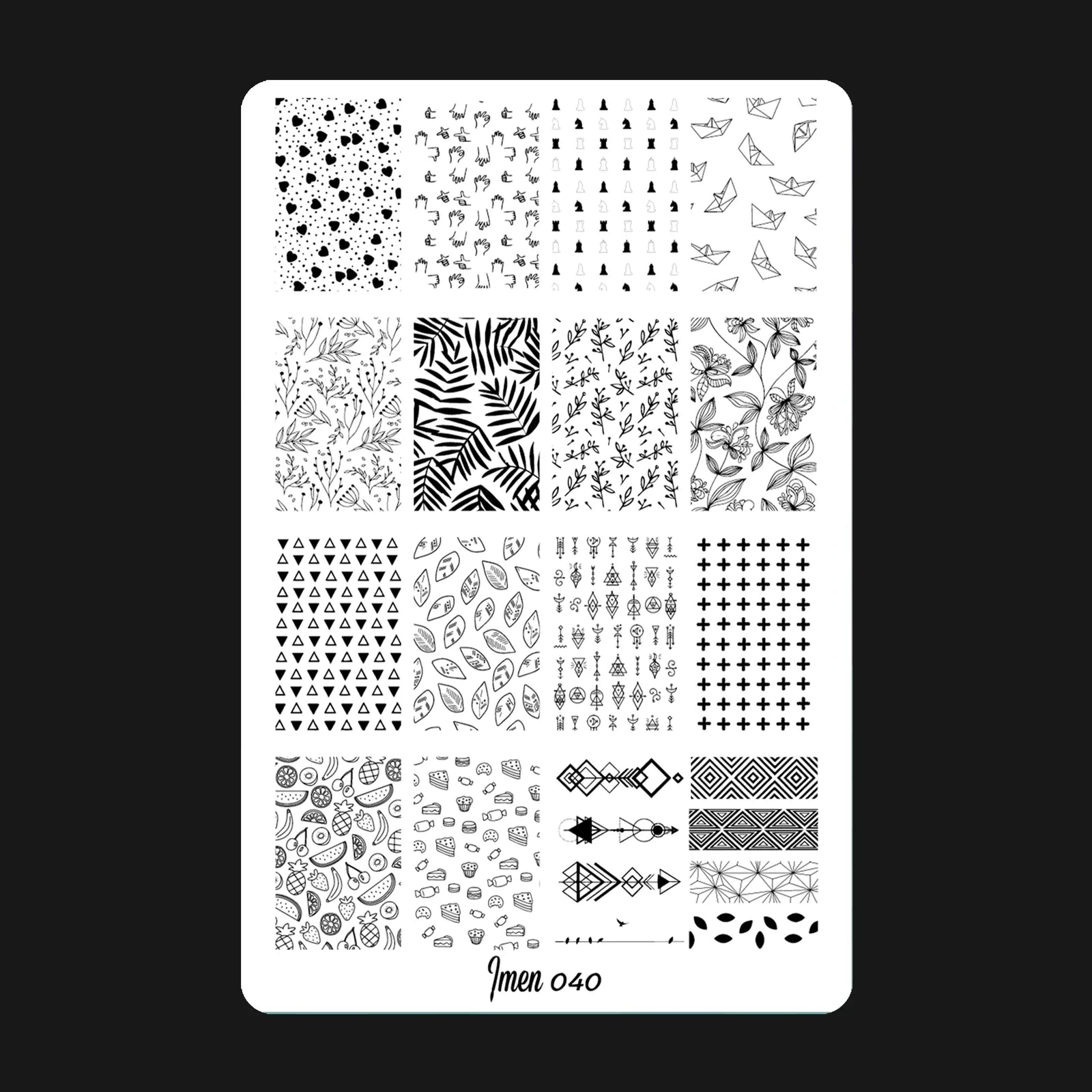 Stamping plate IMEN 040