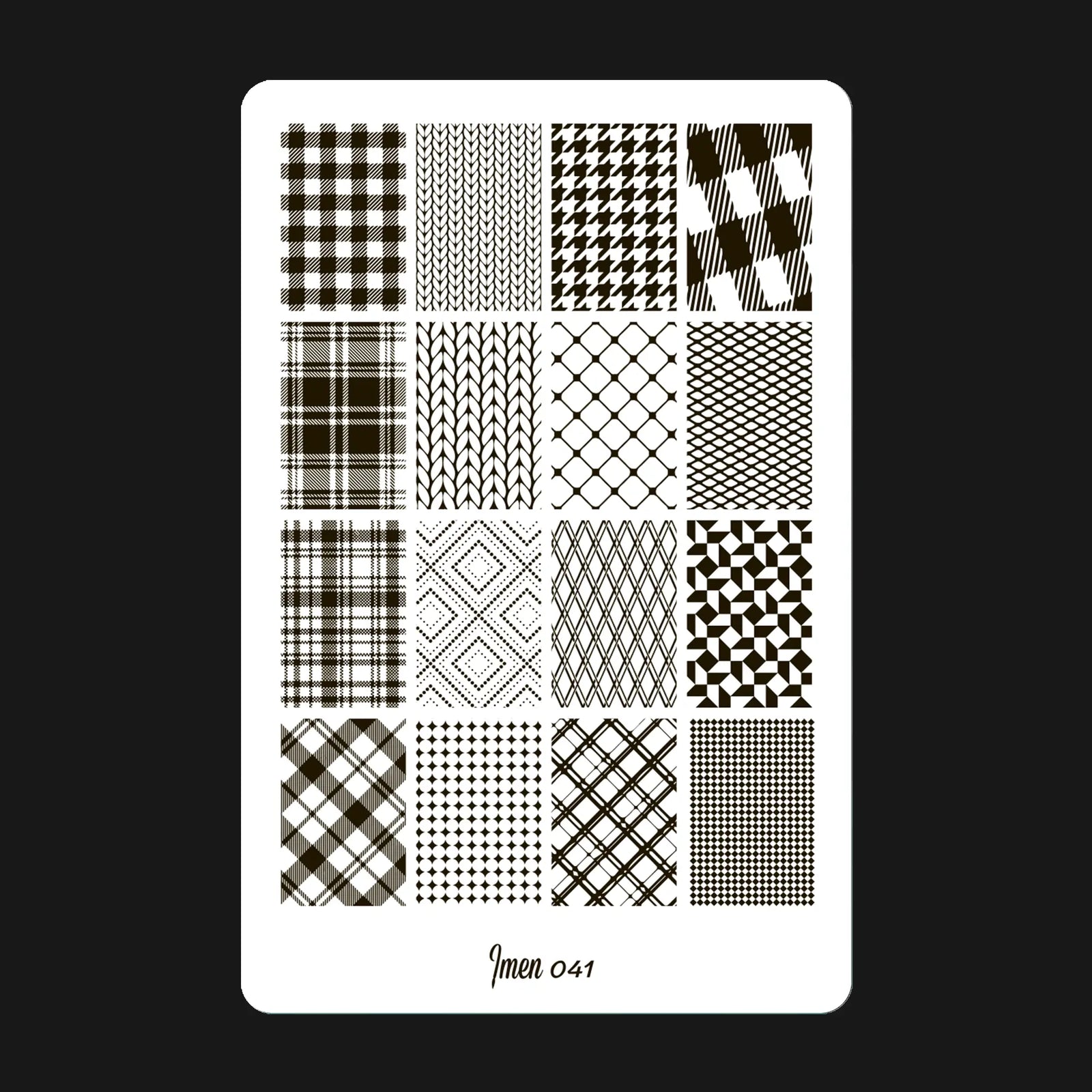 Stamping plate IMEN 041