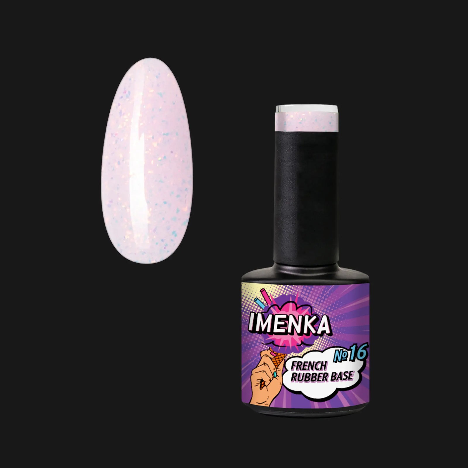 Rubber Base Gel Imenka V1 016, 12ml