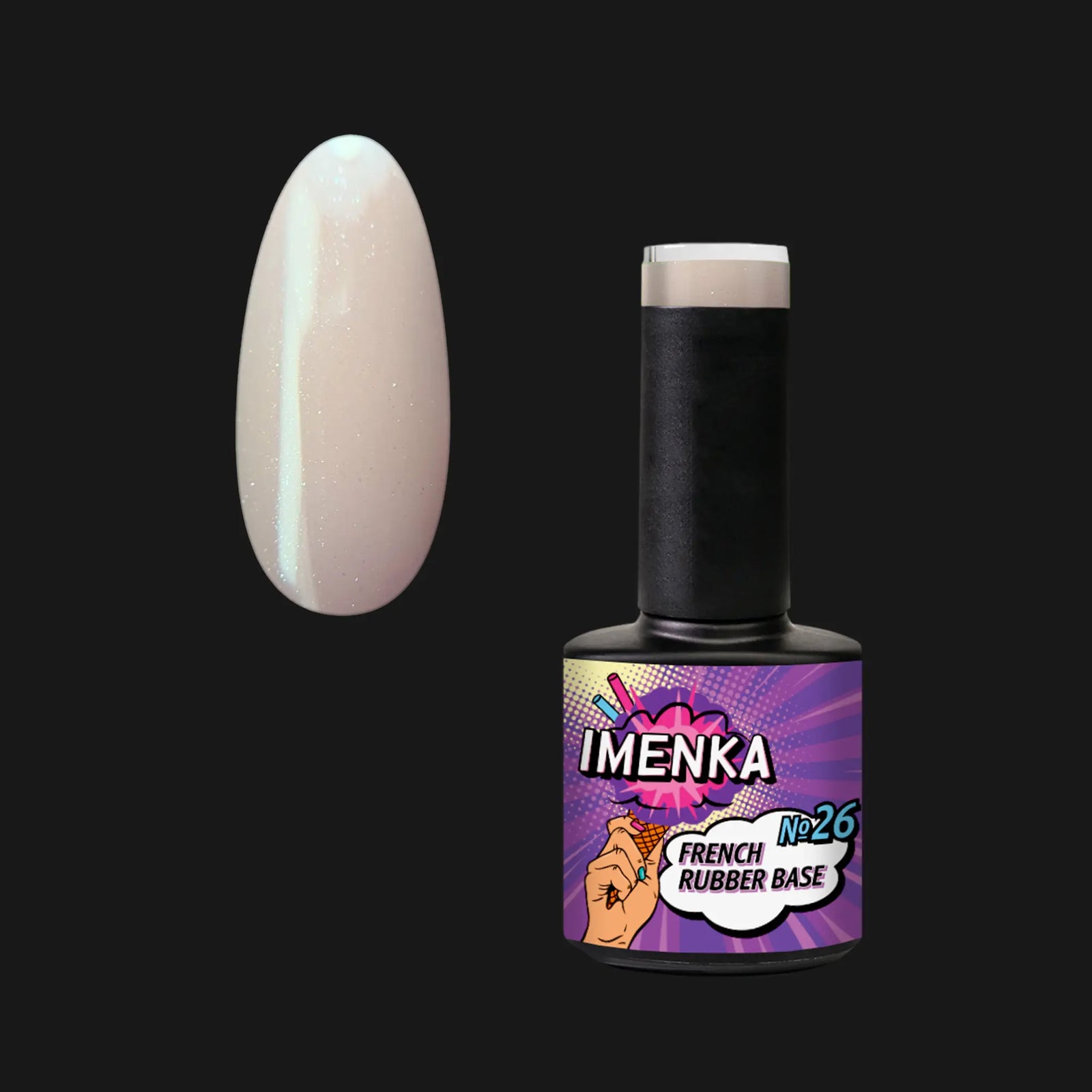 Rubber Base Gel Imenka V1 026, 12ml