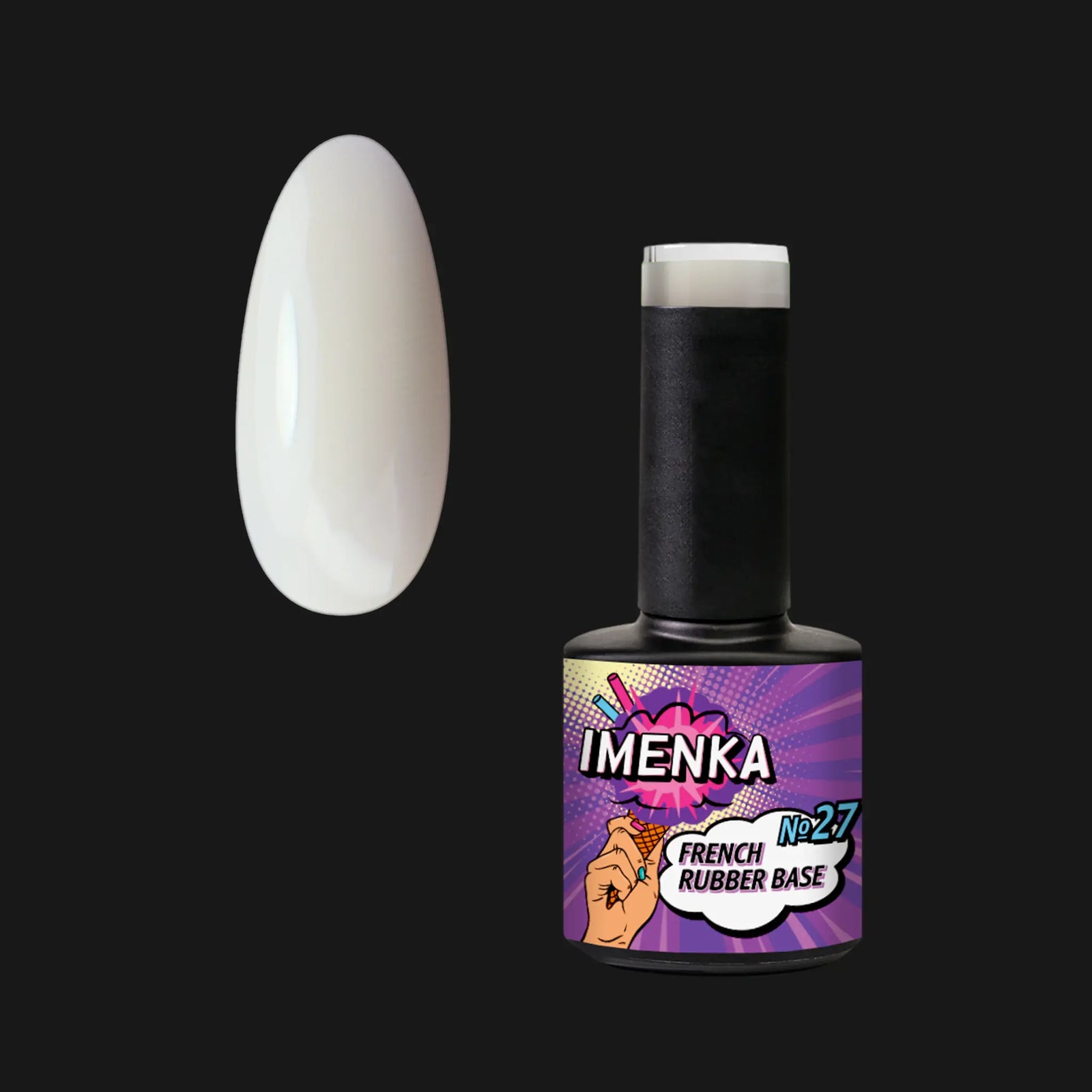 Rubber Base Gel Imenka V1 027, 12ml