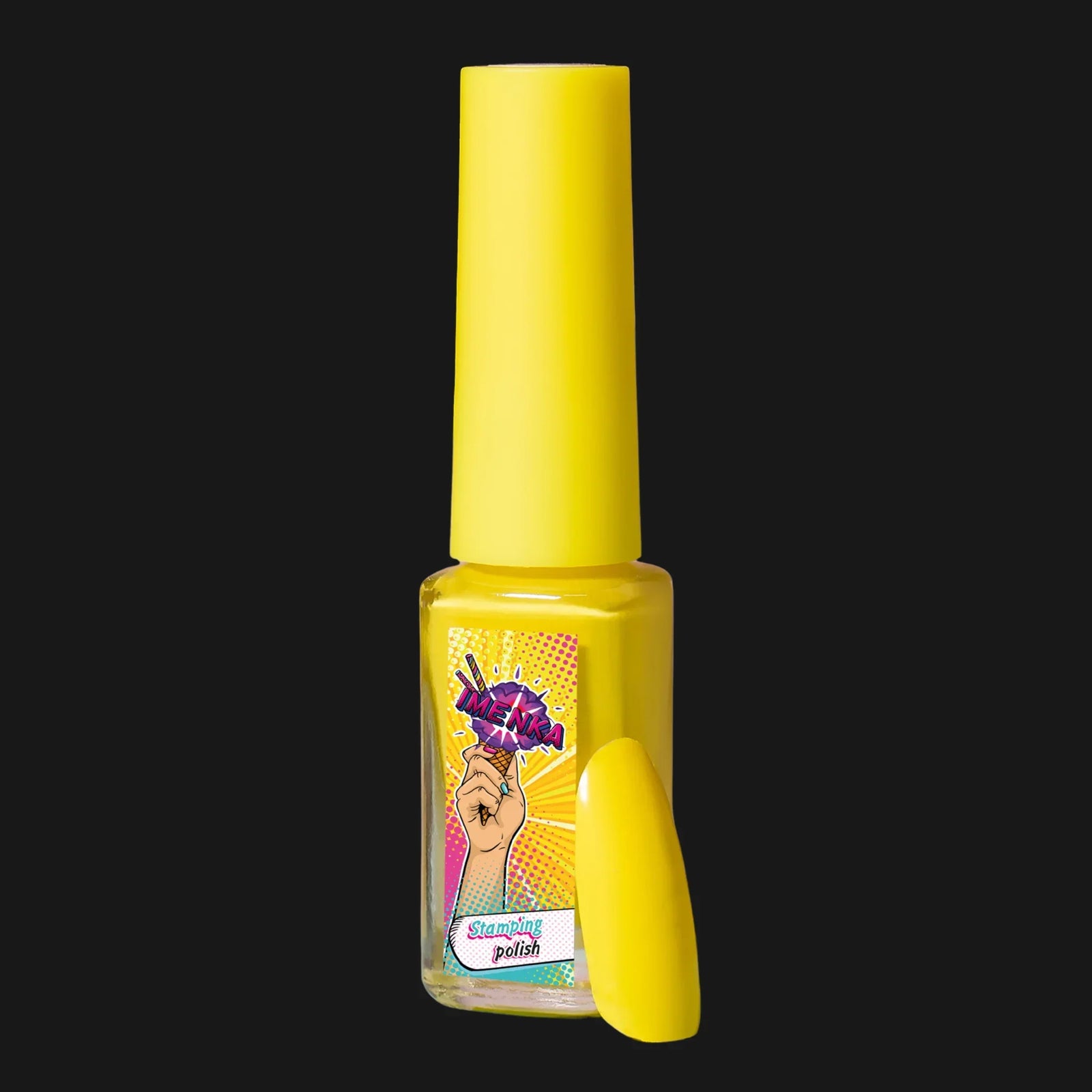 Stamping polish Imenka 007 Yellow, 6ml