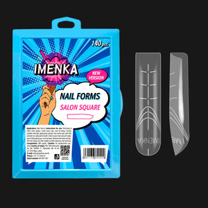 Imenka Nail Forms "Salon Square" Version 2 v2, 140pcs