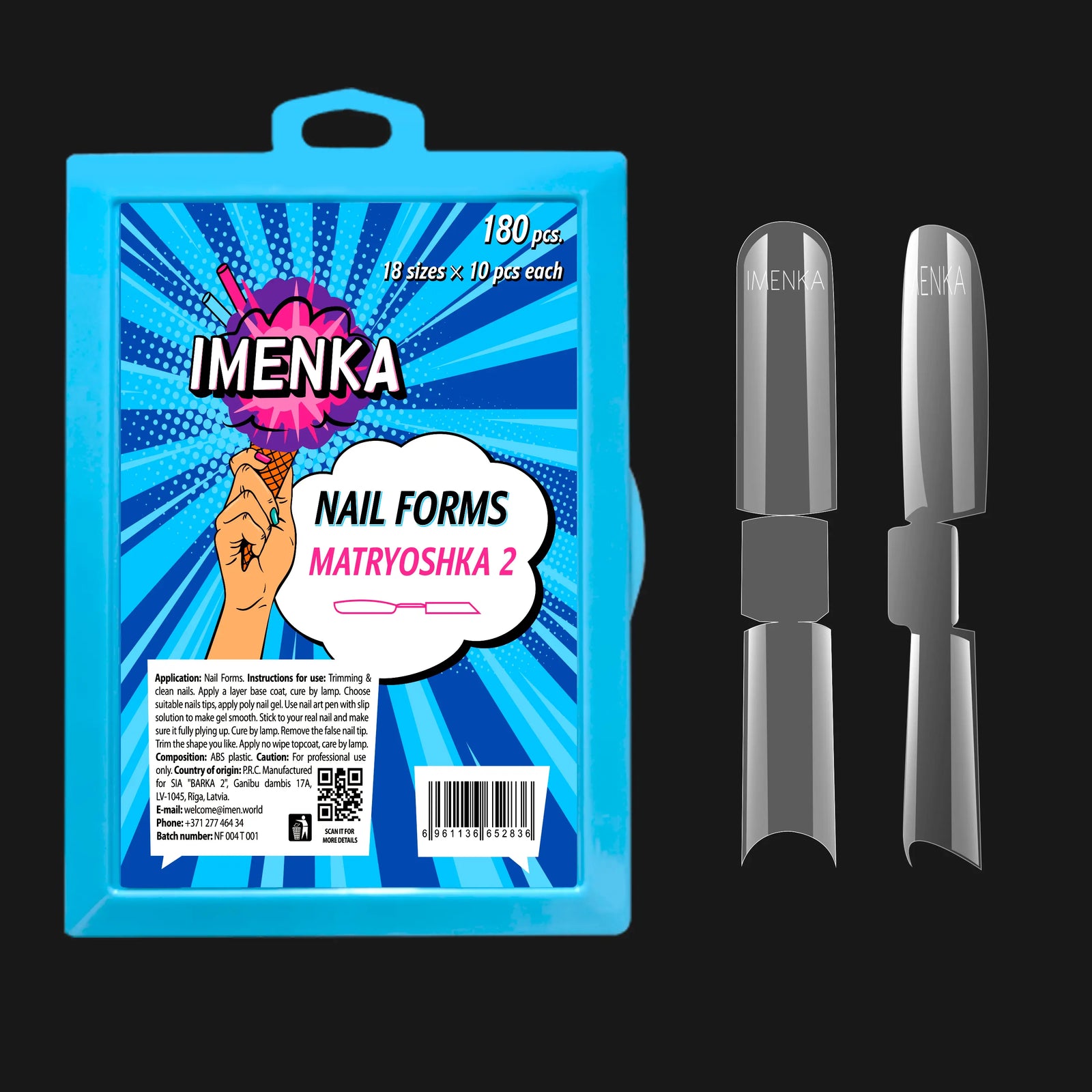 Nail Forms Imenka "Matryoshka 2", 180pcs