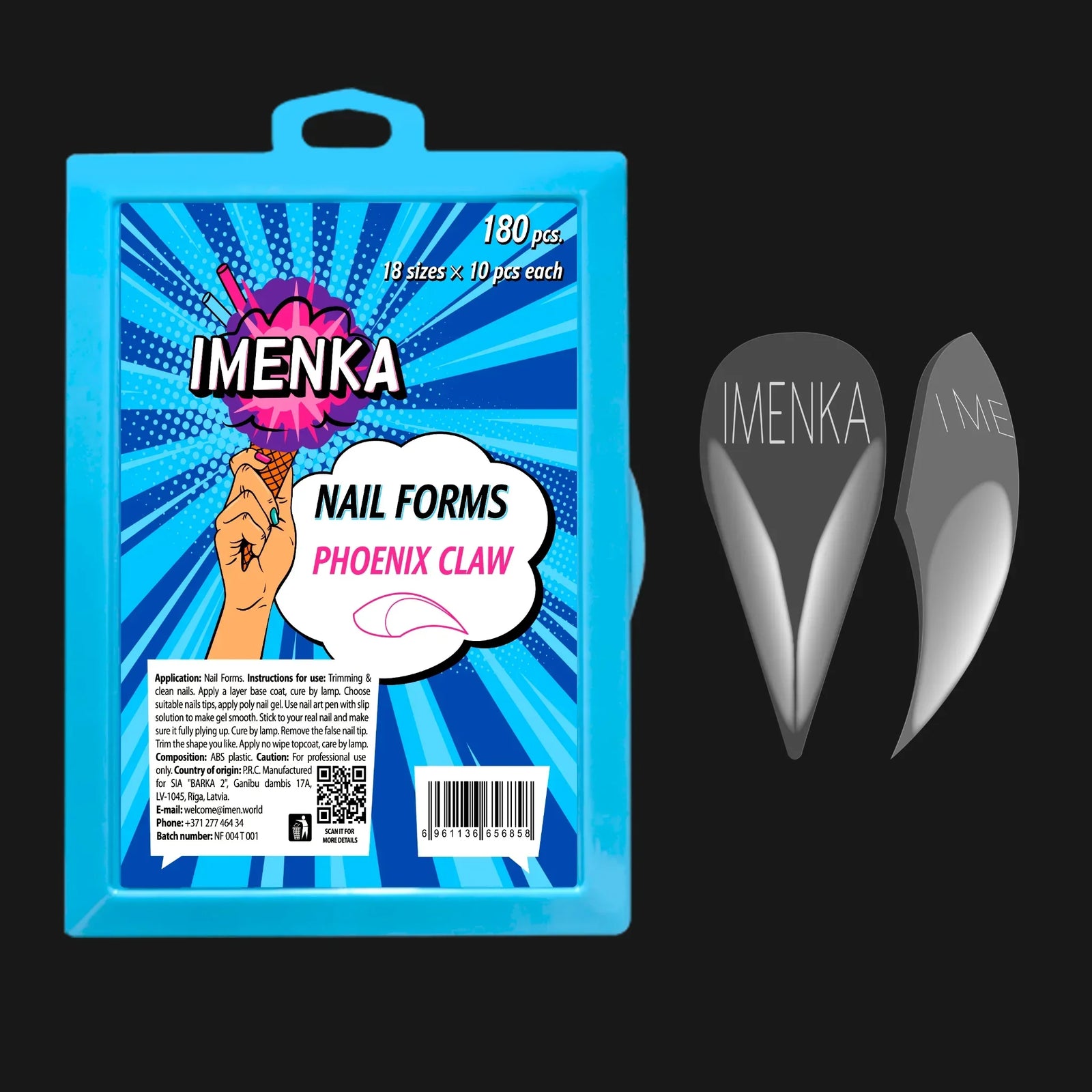 Nail Forms Imenka "Phoenix claw", 180pcs