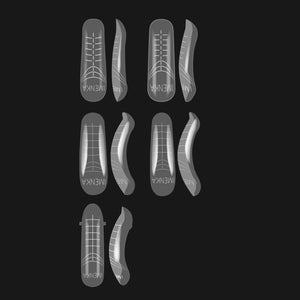 Imenka Nail Forms Set "Basic Mix", 140pcs