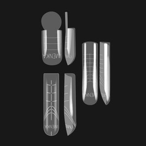 Imenka Nail Forms Set "Square Mini Mix", 42pcs