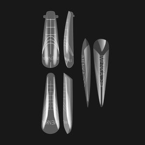 Imenka Nail Forms Set"Tapered Mini Mix", 42pcs