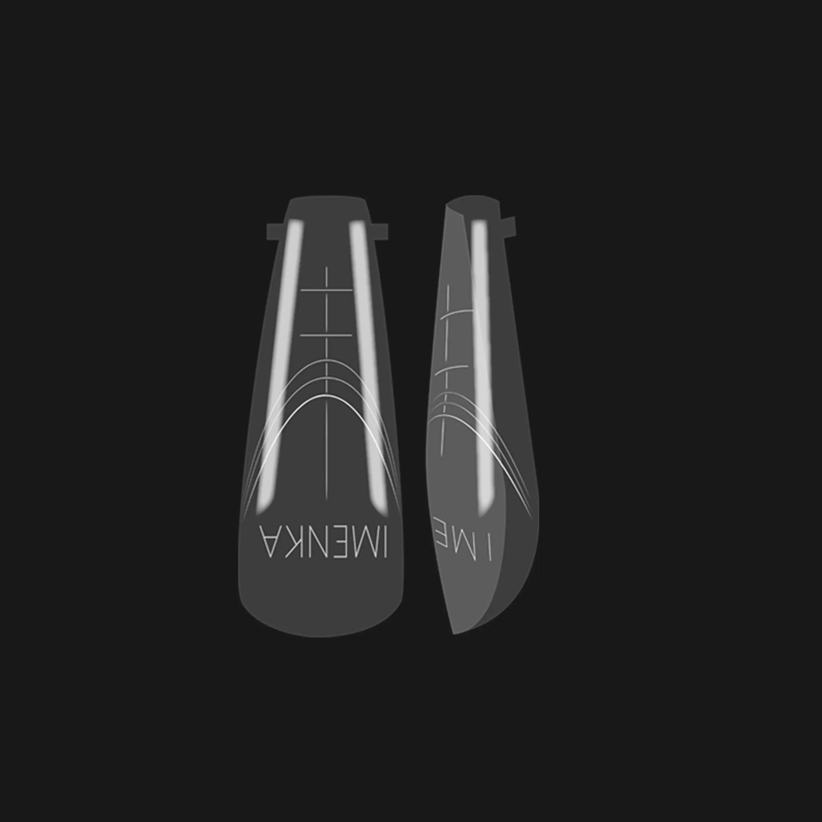 Imenka Nail Forms "Balet French", 180pcs
