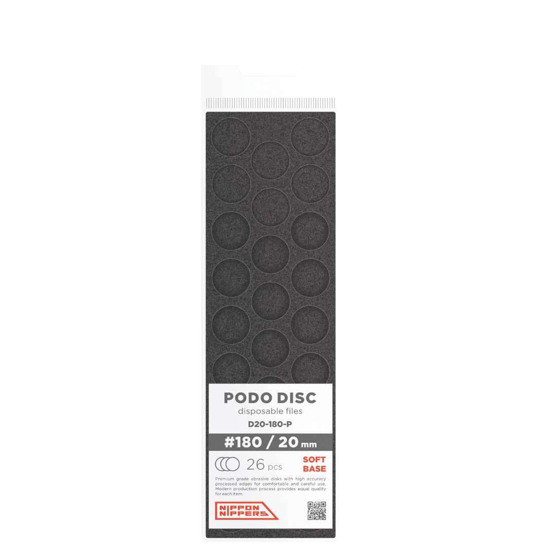Nippon Nippers Disposable Files for Podo-Disc- #180/ 20 mm Soft Base
