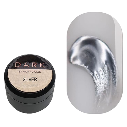 DARK Silver Metal Gel Paint, 5ml