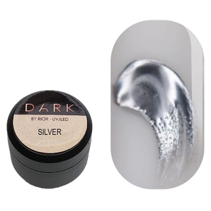 DARK Silver Metal Gel Paint, 5ml