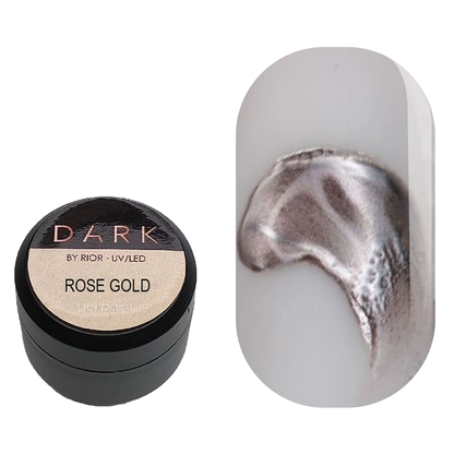 DARK Rose Gold Metal Gel Paint, 5ml