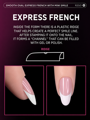 Dual Forms Ready2GO" by Maris.Kid - Smooth Oval Express French Mini Smile Upper Forms