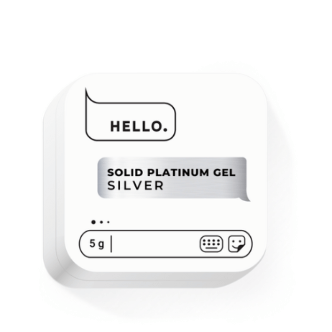 Hello Solid Platinum Gel- Silver