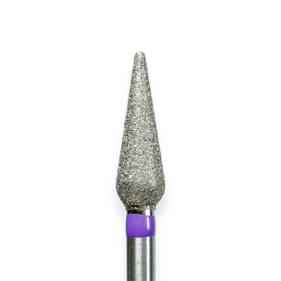 KMIZ Diamond Rounded Drop E-File Nail Drill Bit - Silk Grit 4.0mm