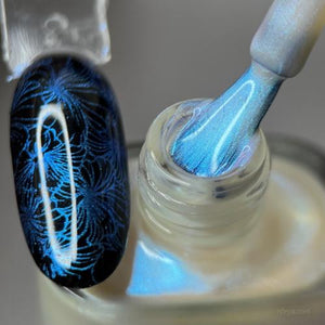 DARK Stamping Polish  Blue Chameleon #46, 10ml