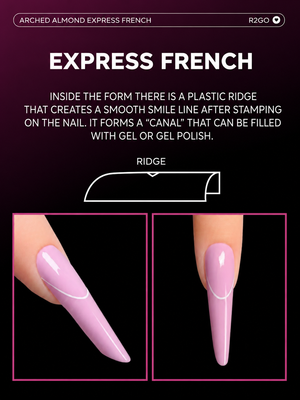 Dual Forms Ready2GO" by Maris.Kid - Arched Almond Express French Tip