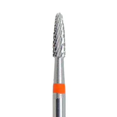 KMIZ Carbide Corn E-File Nail Drill Bit - Fine Grit (Red) 2.3mm
