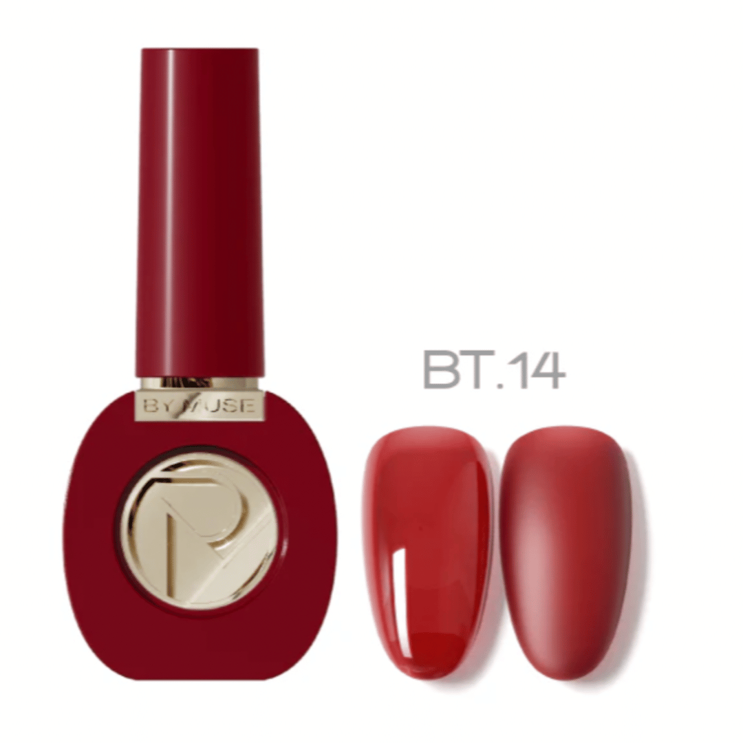 BY MUSE By Red Tint Color Gel Polish- Barn Red