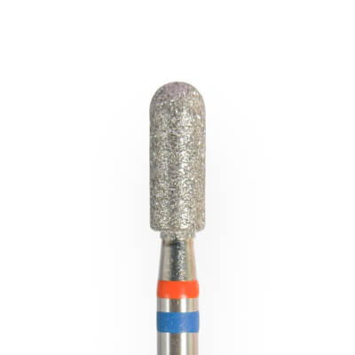 KMIZ Twin Diamond Rounded Cylinder E-File Nail Drill Bit - Fine & Medium 3.1mm