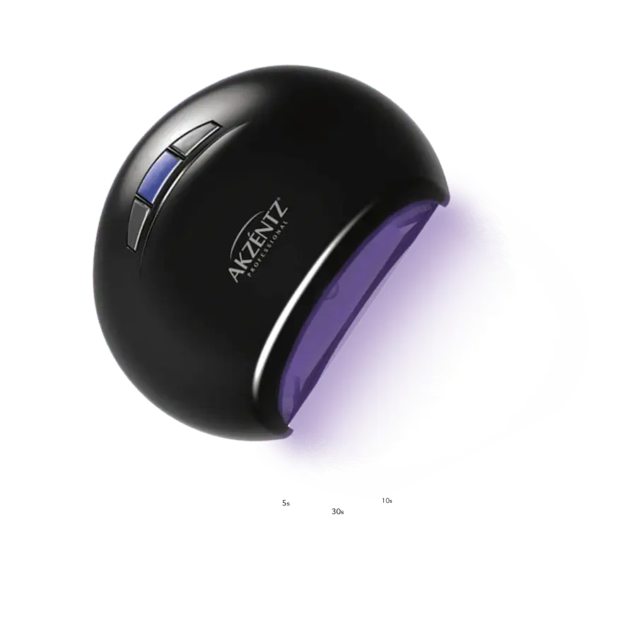 Akzentz Black Led Compact Lamp - Nail Mart USA