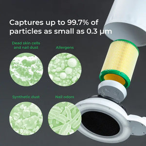 4BLANC Alizé™ Nail Dust Collector with Table Mount